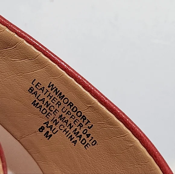 Nine West Coral Leather Wedge Sandals Size 8 - Picture 2 of 11